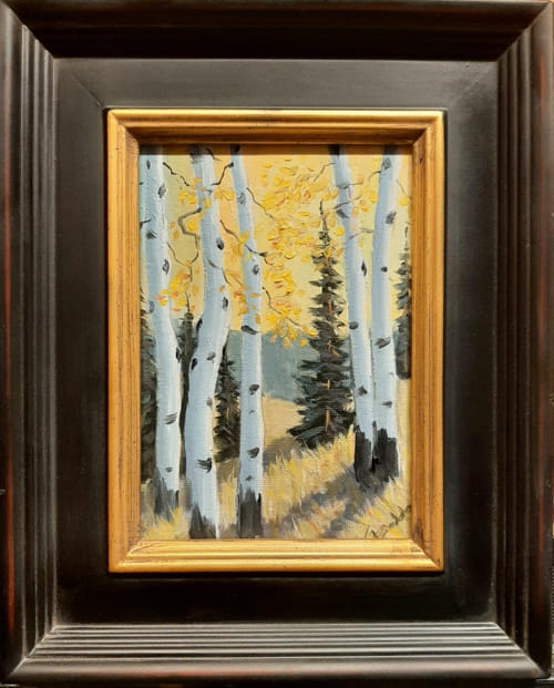 Click to view detail for Evening Aspens 7x5 $195